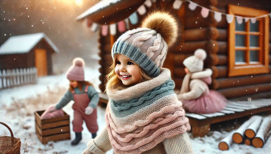 Adorable Children's Shawl Hat for Cozy Style 🌟🧣