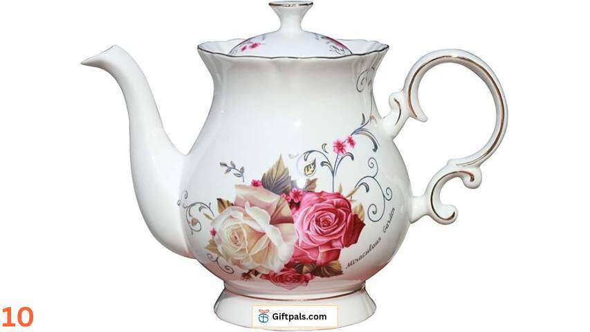 Jomop European Style Ceramic Flower Teapot