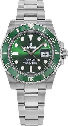 Rolex Submariner Hulk Green Dial Men's Luxury Watch M116610LV