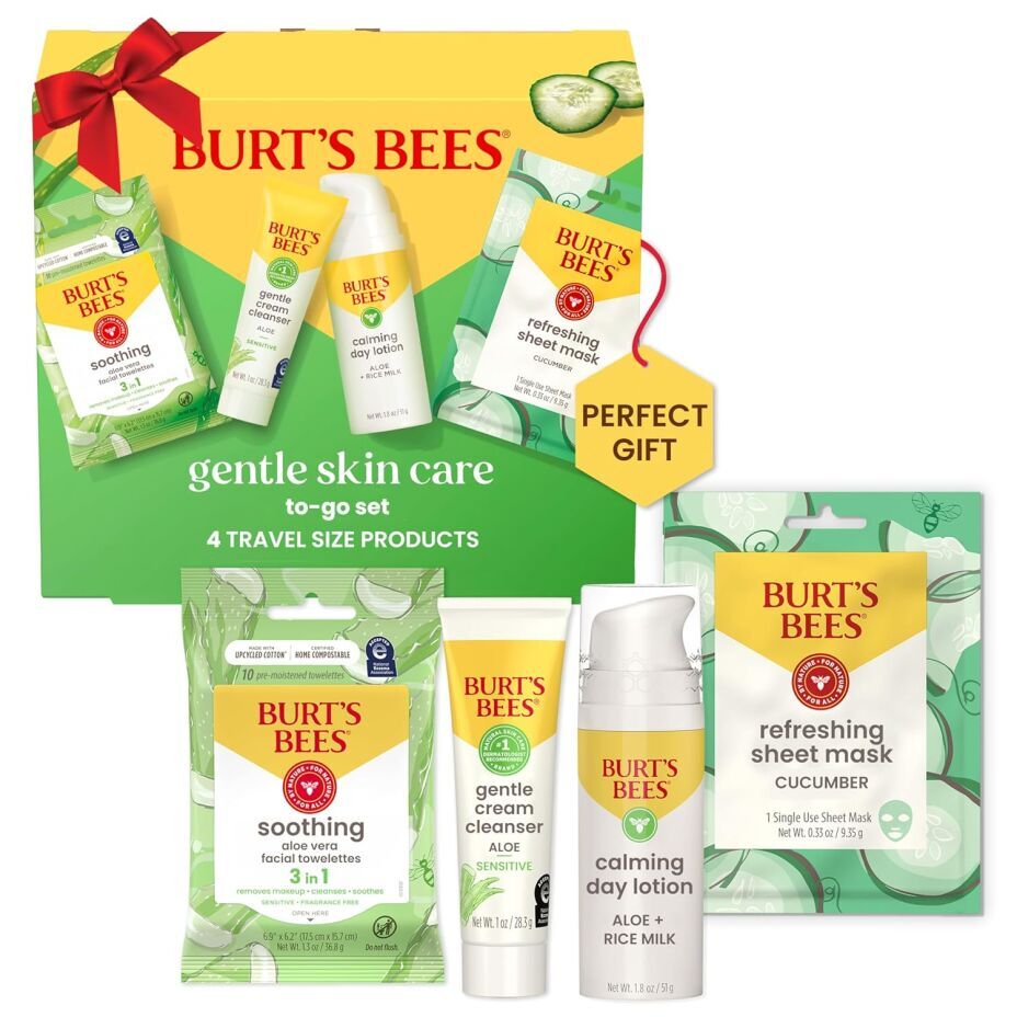 Burt's Bees Christmas Gift Set - Travel Size Gentle Skin Care