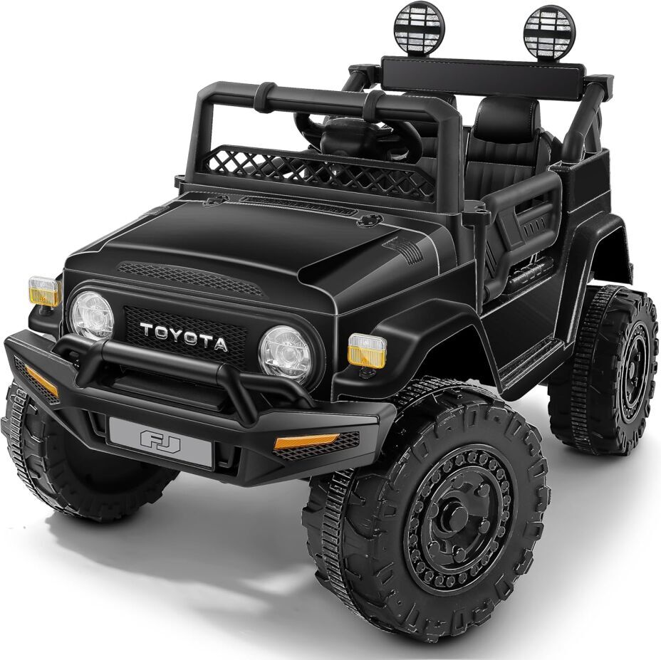 ELEMARA 12V Toyota FJ40 Kids Ride On Car with Remote & Bluetooth