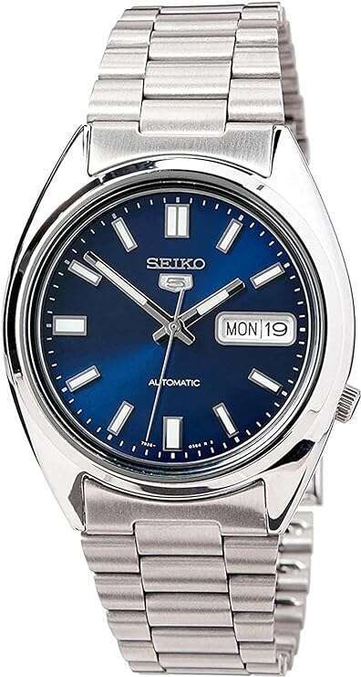 SEIKO 5 Automatic Blue Dial Men's Watch SNXS77 - Stainless Steel Luxury