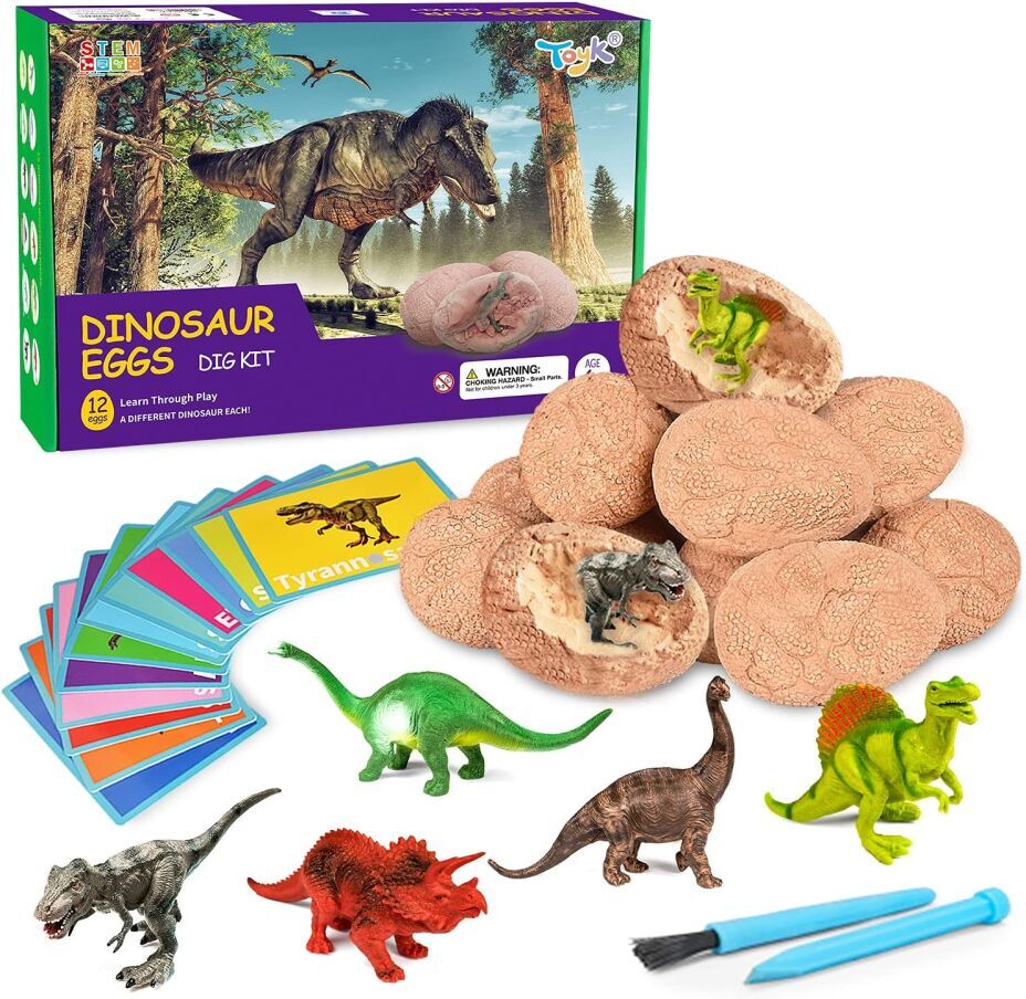 Dig Up Dinosaur Fossil Eggs: Fun STEM Toy for Kids' Discovery