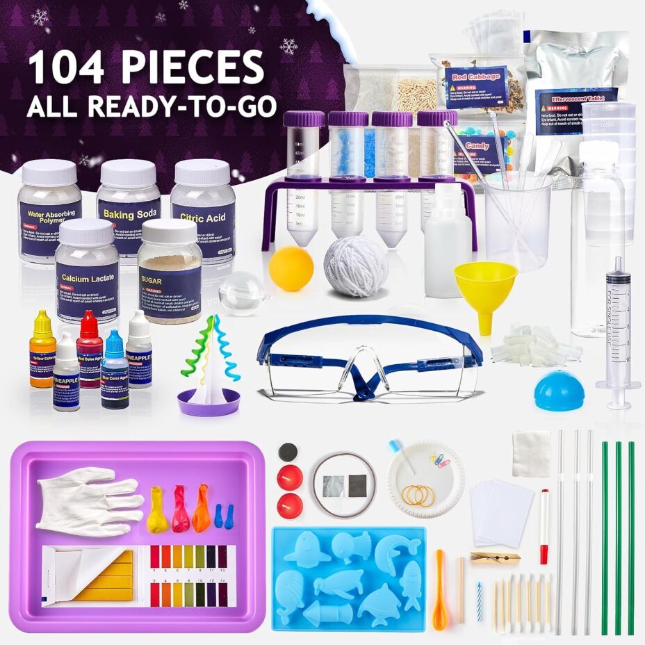 100+ Science Experiments Kit for Kids - Fun Learning Gift for Ages 4-12