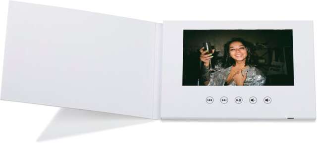 Personalized Video Greeting Card - 7" IPS Display, 4GB, 3 Hours Playtime