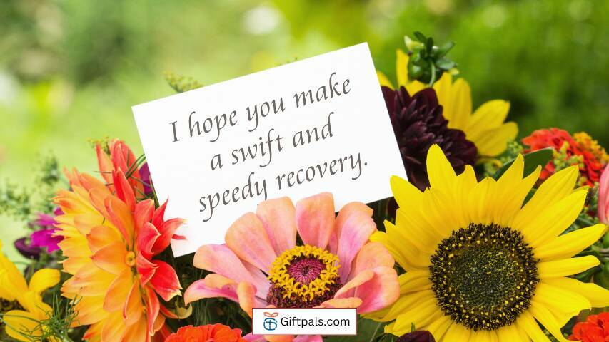 Personalizing Your Message for getting well soon message