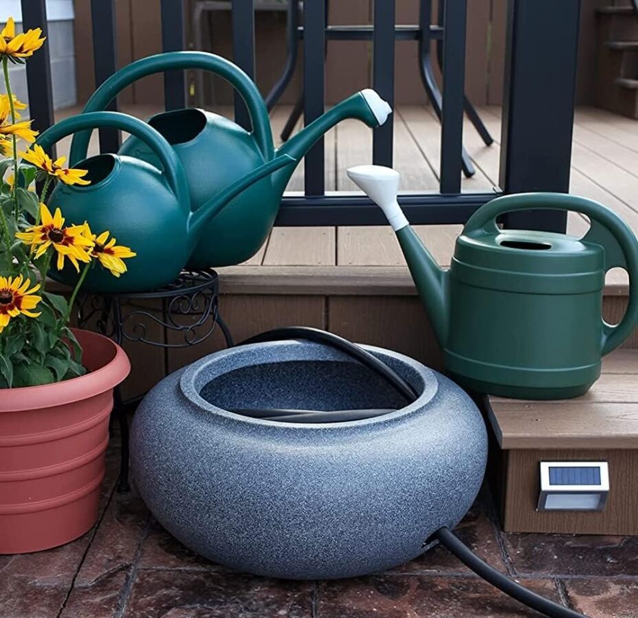 The HC Companies 2 Gallon Standard Watering Can in Green - Durable & Ergonomic