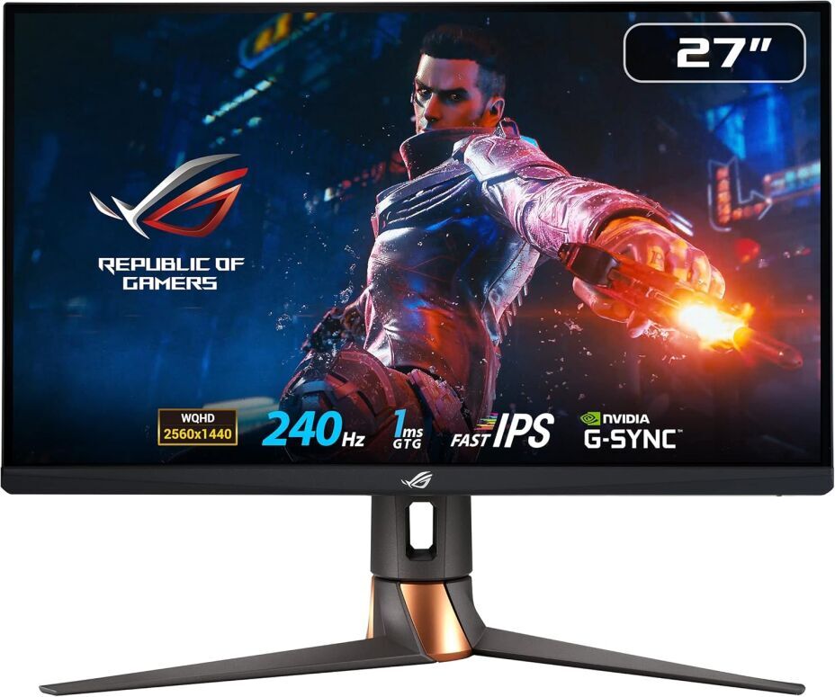 ASUS ROG Swift 27” 1440P Gaming Monitor - Fast IPS, 240Hz, G-SYNC