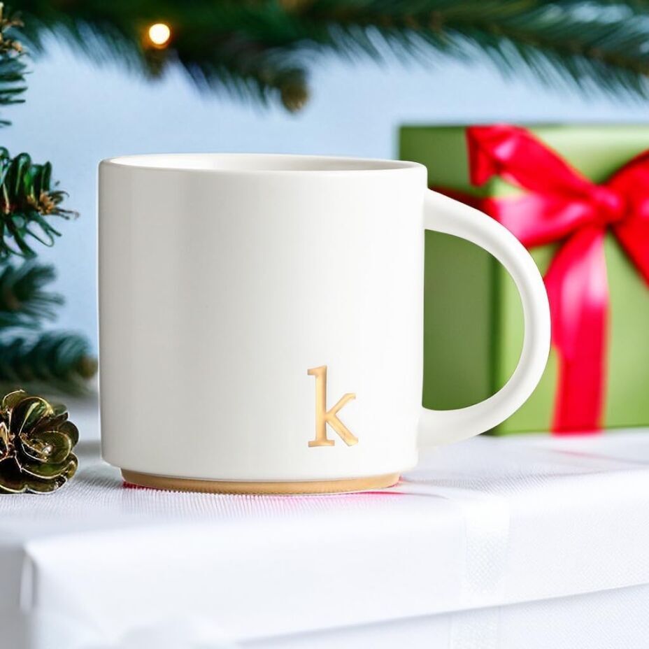 COLLECTIVE HOME Monogram Ceramic Mugs