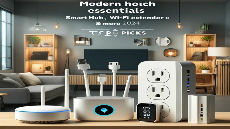 Modern Home Tech Essentials: Smart Hub, Wi-Fi Extender & More