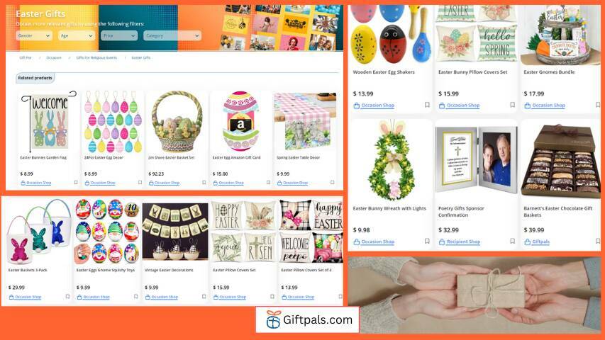Giftpals.com Assistance in Gift Selection in Easter day