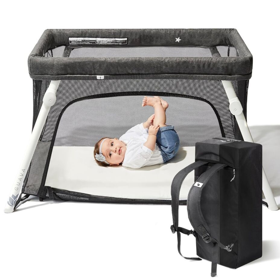 Guava Lotus Travel Crib: Lightweight & Baby Safe Portable Crib