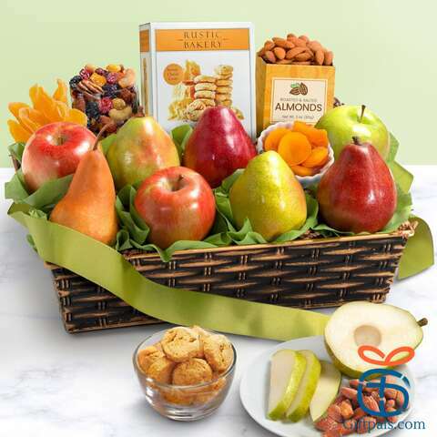 A Gift Inside Fruit Basket 