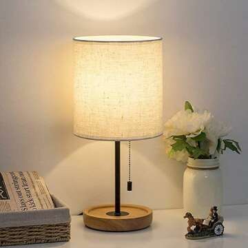 Bedside Lamp And Lampshade