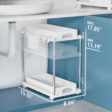 Under Sink Organizers - VERIFOST 2 Pack