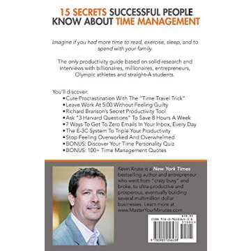 15 Secrets Successful People Know About Time Management: The Productivity Habits of 7 Billionaires, 13 Olympic Athletes, 29 Straight-A Students, and 239 Entrepreneurs