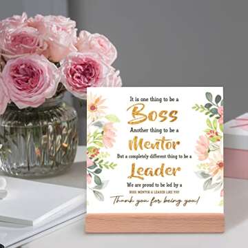 Unique Office Desk Card with Warm Words - Boss Gifts for Women