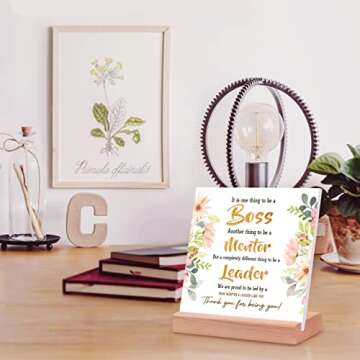 Unique Office Desk Card with Warm Words - Boss Gifts for Women