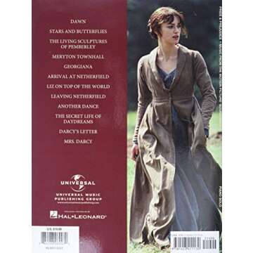 Pride And Prejudice Music From The Motion Picture Soundtrack Piano Solo