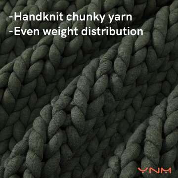 YnM Chunky Knit Weighted Blanket