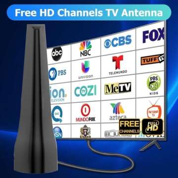 2024 Indoor TV Antenna with 680+ Miles Range