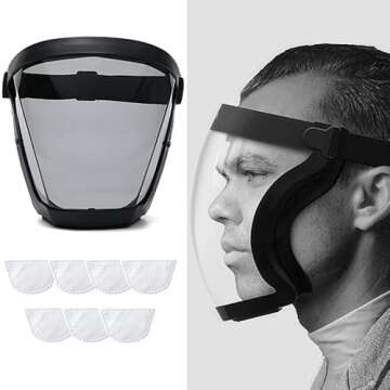 Face Shield,Super Protective Face Shield Mask for Work,Full