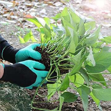 Famoy Claw Gardening Gloves for Planting, Garden Glove Claws for Women Green