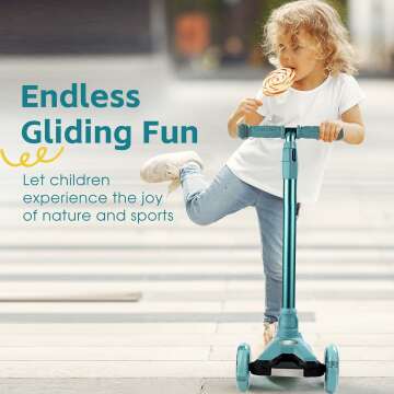 Kids 3 Wheel Kick Scooter with Adjustable Height