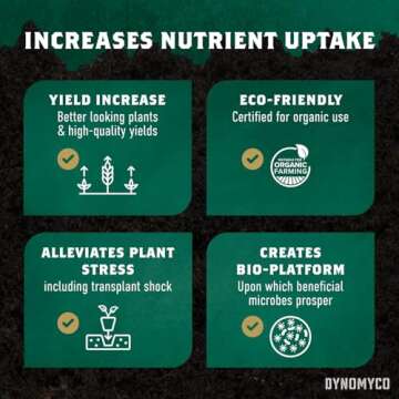 DYNOMYCO Mycorrhizal Inoculant - Plant Growth & Root Treatment, Concentrated Mycorrhiza Formula, Boosts Nutrient Uptake, Mycorrhizae Plant Food for Resilience & Fertilizer (750g / 26.50oz)