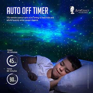 Astronaut Space Projector - Galaxy Night Light for Kids