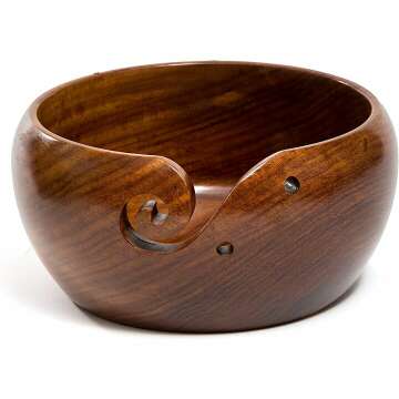 Eunoia Wooden Yarn Bowl