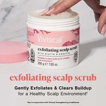 Viviscal Exfoliating Scalp Scrub, Clarifying Scrub with Biotin & Keratin