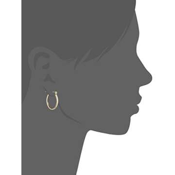 Napier "Classics" Gold-Tone Small Click It Hoop Earrings