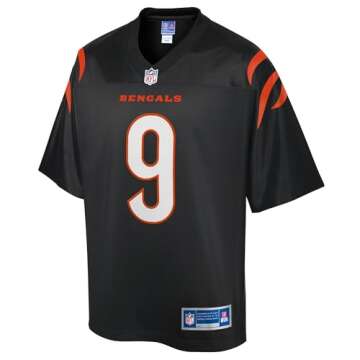 NFL PRO LINE Men's Joe Burrow Black Cincinnati Bengals Replica Jersey