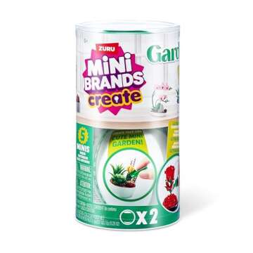 Mini Brands Create Garden Capsule (2 Pack) by ZURU, Mini Botanical Collectibles, Mystery Blind Packaging, DIY, Collectors