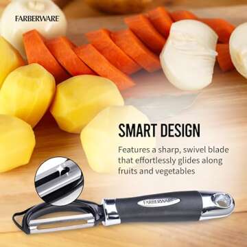 Farberware Euro Peeler for Easy & Quick Food Prep