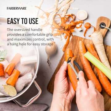 Farberware Euro Peeler for Easy & Quick Food Prep