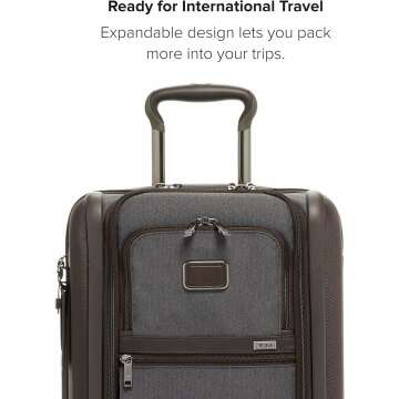 TUMI International Dual Access 4-Wheeled Carry-on - Durable, Compact Luggage with Removable Garment Bag - Charging Suitcase