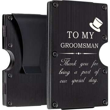 Personalized Awofer Groomsmen Wallet Gifts – Custom Aluminum & Money Clip