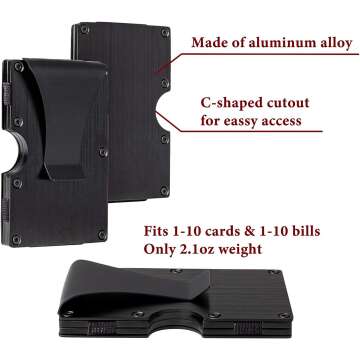 Custom Awofer Groomsmen Wallet Gifts with Money Clip