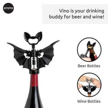 Gothic 2-in-1 Wine & Beer Opener for Halloween Gifts