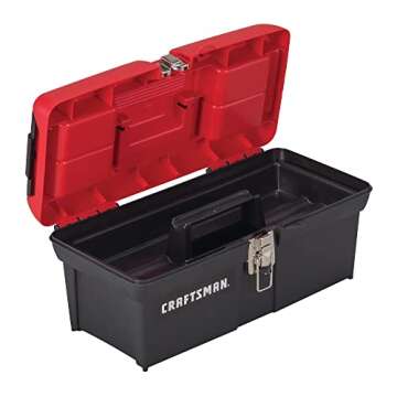 CRAFTSMAN Lockable Tool Box - 16 in Red/Black