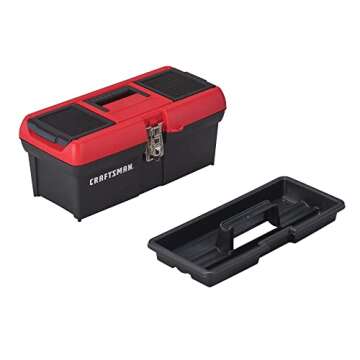 CRAFTSMAN Lockable Tool Box - 16 in Red/Black