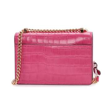 DKNY Elissa Small Shoulder Bag, Electric Pink Multi Legacy