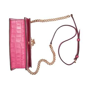 DKNY Elissa Small Shoulder Bag, Electric Pink Multi Legacy