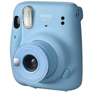 Fujifilm Instax Mini 11 – Sky Blue Instant Camera