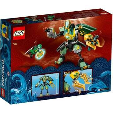 LEGO NINJAGO Lloyd’s Hydro Mech 71750 Building Kit, Underwater Playset with NINJAGO Lloyd and Mech; Role-Play Action for Boys and Girls Ages 7 and Up