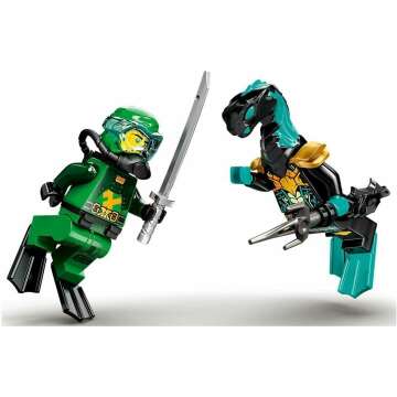 LEGO NINJAGO Lloyd’s Hydro Mech 71750 Building Kit, Underwater Playset with NINJAGO Lloyd and Mech; Role-Play Action for Boys and Girls Ages 7 and Up