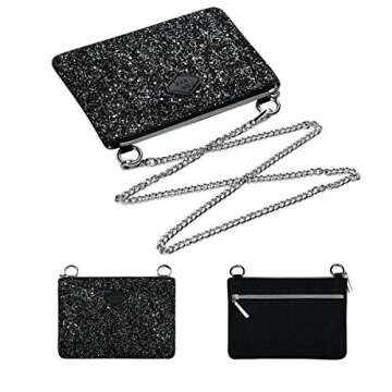 Glitter Evening Crossbody Clutch Purse for Women