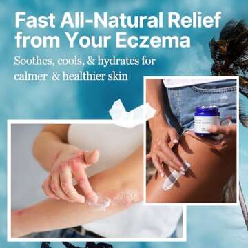 The Ocean Healed My Eczema Natural Soothing Cream - Sea Moss Colloidal Oats - for Eczema Psoriasis Prone Skin - Minerals from The Sea - for Sensitive Skin - Hydrating Eczema Cream for Dry Skin (4 Oz)